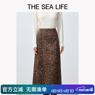 THE SEA LIFE半裙女歐海一生美式復古豹紋半身裙女25冬季高腰包臀裙210312 咖棕色 S