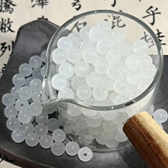 小潔匠選串珠手鏈吟春雨新中式珠子琉璃圓珠散珠手工手串手作diy配件材料 白果凍8mm 110顆主推熱賣(mài)款 送線(xiàn)