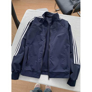 蕭蕭布落高街潮流外套男秋季cleanfit解構立領(lǐng)夾克美式三防休閑上衣 藏青色 XL 【建議120-140斤】