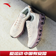 安踏（ANTA）能量環(huán)丨緩震透氣跑鞋女子舒適輕便跑步鞋黑色運動(dòng)鞋女鞋 凝脂白/硨磲粉/塵埃紫-2 37.5 （女6.5）