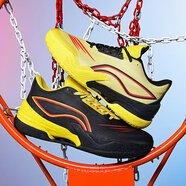 LI NING李寧同款學(xué)生利刃5空襲11籃球鞋男兒童實(shí)戰音速11全城12反伍2超輕 鴛鴦黑黃 35