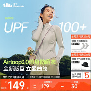 蕉下（beneunder）防曬衣女防紫外線外套短款辣妹立領(lǐng)修身AL819淺炭灰L