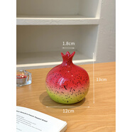 卜鄰花瓶擺件客廳輕奢高級感餐桌花帶瓶創(chuàng  )意精致北歐風(fēng)花瓶石榴陶瓷新 石榴花瓶陶瓷