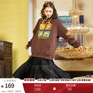 兩三事絲絨半身裙春季女黑色百褶裙裙子復古半裙長(cháng)裙 開(kāi)心自轉體 黑色 厚款 S