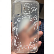 米向線(xiàn)條雪人蘋(píng)果iPhone17/16/15promax手機殼14/13/12軟XR/XS直邊7p/8p磨砂軟殼硅膠保護套卡通17防摔 透明-線(xiàn)條雪人 蘋(píng)果16plus