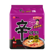 農心 辛拉面方便面韓式香菇牛肉面辣白菜拉面泡面速食泡菜面韓國湯面 冬陰功味辛拉面4連包