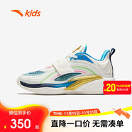 安踏兒童運動(dòng)鞋男大童氮科技低幫歐文正代黑武士籃球鞋312431199