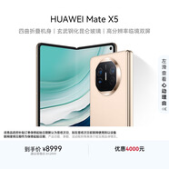 華為（HUAWEI） Mate X5 折疊屏手機 12GB+256GB 羽砂金