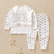 哈咪奇寶寶秋衣秋褲套裝春秋男女兒童睡衣純棉無(wú)骨嬰幼兒內衣分體 7804純棉無(wú)骨粉紅 160 160cm無(wú)肩扣閉襠