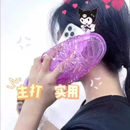 藍彩和水晶拖鞋大腳17適用iPhone16promax手機殼16蘋(píng)果15promax奇葩13稀奇古怪的14特別12丑爆11離譜搞怪 透明殼+紫色水晶鞋 iPhone6s