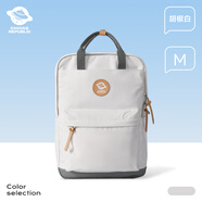 CAN COOLcanvasrepublic帆布共和國雙肩包女書(shū)包大容量電腦戶(hù)外旅行包背包 胡椒白_M
