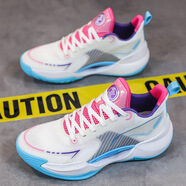 LI NING李寧同款音速11超輕v2韋德之道閃擊9實(shí)戰籃球鞋男款青少年低幫運 多巴胺 42