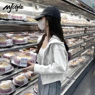 MJ STYLE插肩袖短款開(kāi)衫外套女2025年秋季寬松休閑百搭運動(dòng)風(fēng)學(xué)生長(cháng)袖上衣