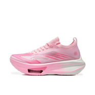 德?tīng)柣萜骑L(fēng)1.0 全掌碳板跑鞋學(xué)生體測考競速青少年氣墊跑步鞋男女 水蜜桃 36