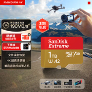 閃迪（SanDisk）1TB TF(MicroSD)內存卡 4K極速金卡A2 V30 U3行車(chē)記錄儀 運動(dòng)相機無(wú)人機 監控存儲卡 讀190MB/s