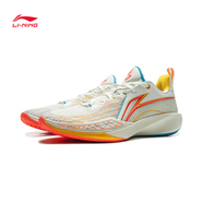 李寧閃凌2V2籃球鞋秋冬男鞋輕量回彈減震支撐透氣減震專(zhuān)業(yè)實(shí)戰籃球鞋 乳白色/海豚藍 閃凌2 44
