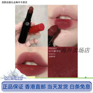 阿瑪尼（Emporio Armani）七夕情人節禮物Armani阿瑪尼小胖丁摯愛(ài)啞光唇膏口紅405 400 214 啞霧紅黑管410矚目緋紅 現貨