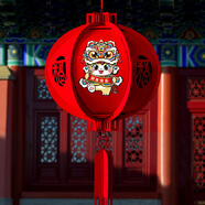 歐妮姿新年燈籠大門(mén)掛的2026燈籠新年紅燈籠春節燈籠馬年幼兒園宮燈燈籠