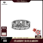 BABAMA【生日禮物男士】babama情侶古巴對戒潮牌輪胎風(fēng)情人節送男友 58mm