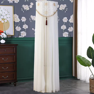 語(yǔ)森憶立式空調防塵罩擋風(fēng)簾柜機空調罩圓柱形柜式京桂海爾3匹客廳 左岸花茶色(單層美人紗) 海爾靜悅系列速享風(fēng)榮御京尚帝樽魔樽180高