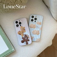 優(yōu)選LoneStar原創(chuàng  )餅干系列創(chuàng  )口貼小熊云朵小狗光面imd印花軟殼適用蘋(píng)果16promax全包精孔手機殼 2-4日發(fā)出，先出單號，不接急單 iPhone15