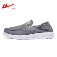 回力（Warrior）官方休閑鞋一腳蹬板鞋夏季男鞋舒適透氣鞋子男 KGH0963 灰色 39