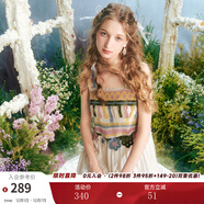 兩三事度假吊帶連衣裙2025夏季新款白色裙子民族風(fēng)長(cháng)裙女甜莓慕斯 黃花色 S