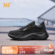 361°運動(dòng)鞋女秋冬季防潑水通勤休閑厚底回彈健身跑步鞋子682232233-3