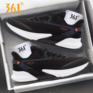 361運動(dòng)鞋男透氣休閑跑步鞋厚底網(wǎng)鞋男款鞋子秋季網(wǎng)面鞋361度男鞋 2209黑紅雨屏防潑水 40 40