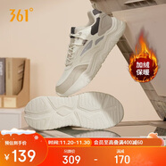 361°運動(dòng)鞋男冬季加絨復古棉鞋情侶厚底休閑老爹鞋子男672446738-1