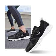 男鞋運動(dòng)鞋2025年夏季新款輕便透氣跑步鞋舒適鞋子網(wǎng)面爸爸鞋 曜石黑361度白 39 39