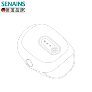 SES【德國】手部按摩器腱鞘炎手指按摩儀按摩手的理療儀手關(guān)節五指手腕手掌心經(jīng)絡(luò )熱敷護理儀 手部按摩器【皓月白】