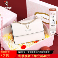 啄木鳥(niǎo)（TUCANO）包包女款2025年牛皮鏈條小方包單肩斜挎包實(shí)用生日禮物送女友