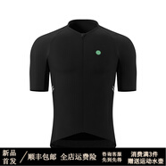 361°男女款夏季公路山地自行車(chē)服短袖大碼騎行服裝備外穿緊身上衣 黑色（順豐包郵） 2XL