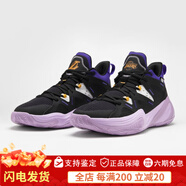迪卡儂（DECATHLON）NBA授權籃球鞋減震耐磨湖人勇士實(shí)戰靴運動(dòng)籃球鞋IVO3 洛杉磯湖人-黑色 41
