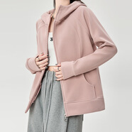 春秋季韓國加厚衛衣外套女連帽秋冬外穿寬松休閑開(kāi)衫女裝上衣 粉【春秋款】 M
