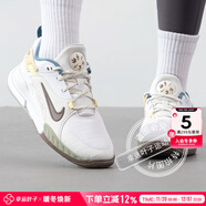 耐克（NIKE）跑步鞋大童鞋25冬季新款CROSSCOURT緩震透氣運動(dòng)鞋訓練輕便休閑鞋 白/團隊金/山峰白-121 36