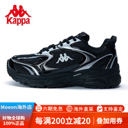 卡帕（Kappa）潮流跑鞋新款男女運動(dòng)鞋3M反光解構老爹鞋K0DZ5MC39 黑色-990 38