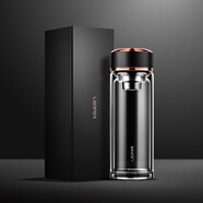 雷德夫（LEIDFOR）G22 雙層玻璃杯男士 新款茶水分離茶杯水杯 玫瑰金 500ml