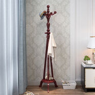 實(shí)木衣帽架落地歐式衣架臥室衣帽架田園時(shí)尚創(chuàng  )意掛衣架簡(jiǎn)約衣服架 色820色