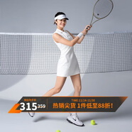 Monster Guardians運動(dòng)連衣裙女 收腰修身顯瘦透氣polo領(lǐng)高爾夫網(wǎng)球裙 白色  XL