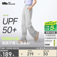 蕉下（beneunder）速干直筒褲女士運動(dòng)休閑長(cháng)褲子通勤冰絲防曬褲DS849 25春夏新款