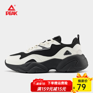 匹克運動(dòng)鞋女春夏透氣減震超薄跑步鞋網(wǎng)面休閑鞋戶(hù)外老爹鞋徒步鞋球鞋 黑色/米白 38