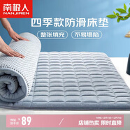 南極人床墊 軟墊透氣四季保護墊床墊子 可折疊墊被 灰色 1.8米床