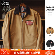 馬登工裝底特律獵裝夾克男美式復古J001巴恩風(fēng)翻領(lǐng)谷倉外套秋季新款 卡其色 【美拉德穿搭/星級穿越同款】 M