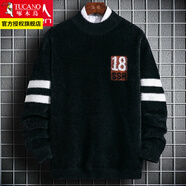 啄木鳥(niǎo)毛衣男士裝秋冬季衫線(xiàn)非羊加厚毛衫保暖打底針織衫衣服 10928/606黑色 L