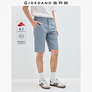 佐丹奴休閑短褲男彈力萊卡棉梭織褲子男中腰薄款五分褲男01104341