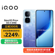 vivo iQOO Neo10 Pro+ 12GB+256GB 超級像素 驍龍8至尊版 2K Q10珠峰屏 國家補貼 學(xué)生 游戲 電競手機