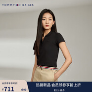 Tommy Hilfiger【五?？邸看合募九b珠地網(wǎng)眼休閑純色條紋修身短袖T恤POLO衫