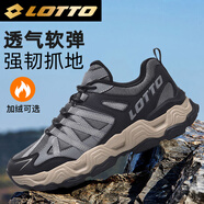 樂(lè )途登山鞋男鞋秋季戶(hù)外透氣運動(dòng)鞋防滑耐磨越野徒步鞋子男深灰45